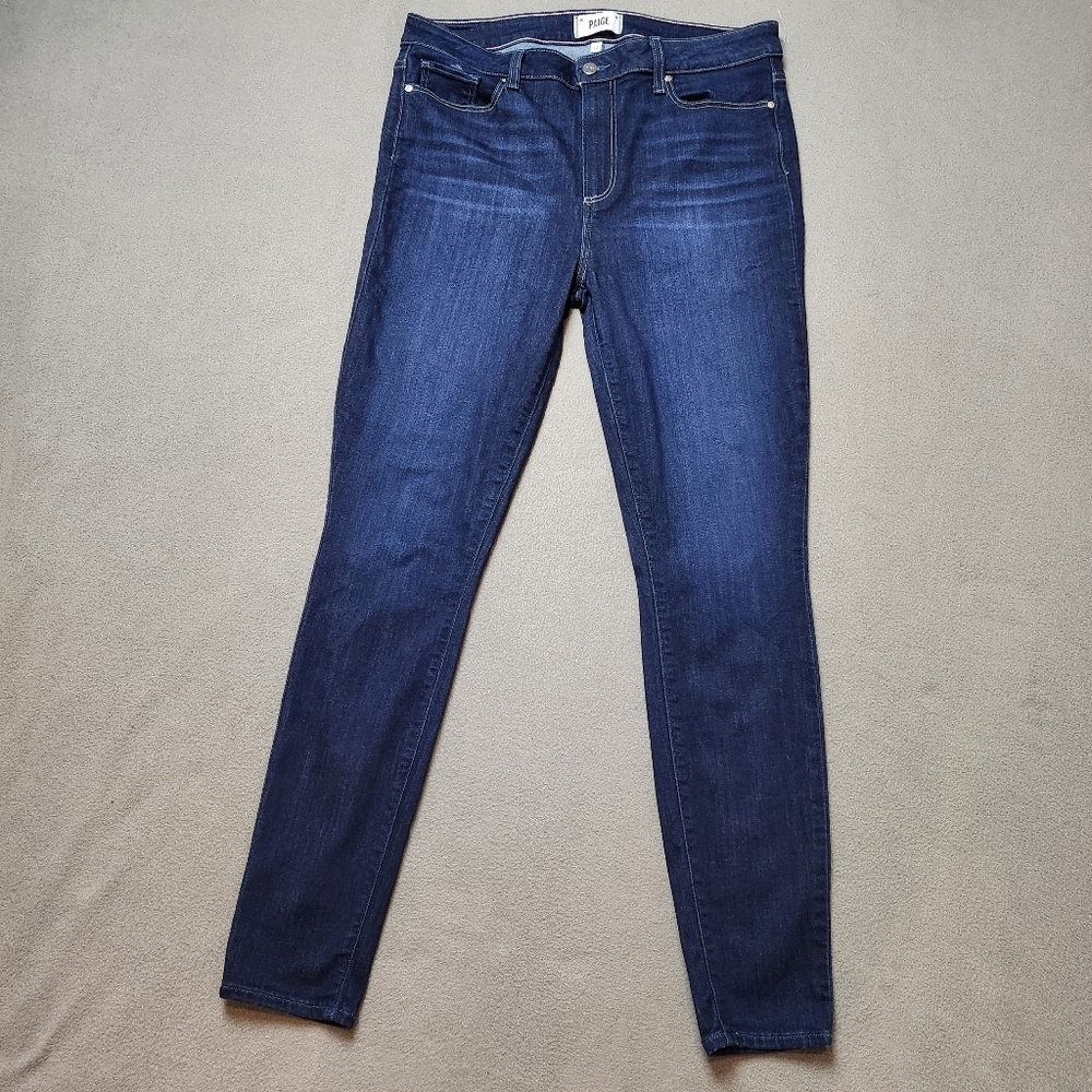 Paige Skinny Jeans Hoxton Ultra Skinny Jean Dark Wash Size 32